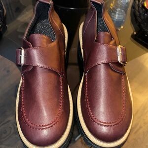 Women's Burgundy Slip-On Loafers